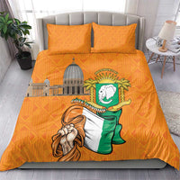 Ivory Coast Independence Day Bedding Set Yamoussoukro Coat Of Arms