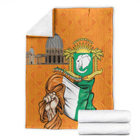 Ivory Coast Independence Day Blanket Yamoussoukro Coat Of Arms