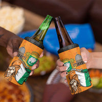 Personalised Ivory Coast Independence Day 4 in 1 Can Cooler Tumbler Yamoussoukro Coat Of Arms