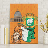 Ivory Coast Independence Day Canvas Wall Art Yamoussoukro Coat Of Arms