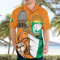 Personalised Ivory Coast Independence Day Hawaiian Shirt Yamoussoukro Coat Of Arms