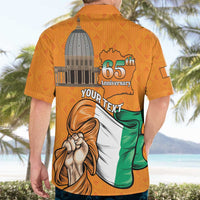 Personalised Ivory Coast Independence Day Hawaiian Shirt Yamoussoukro Coat Of Arms