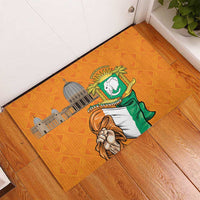 Ivory Coast Independence Day Rubber Doormat Yamoussoukro Coat Of Arms