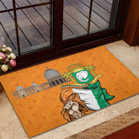Ivory Coast Independence Day Rubber Doormat Yamoussoukro Coat Of Arms