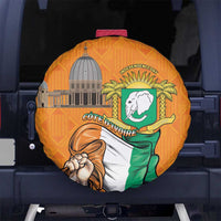 Ivory Coast Independence Day Spare Tire Cover Yamoussoukro Coat Of Arms