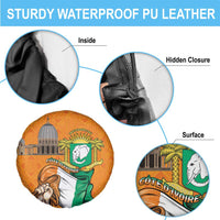 Ivory Coast Independence Day Spare Tire Cover Yamoussoukro Coat Of Arms
