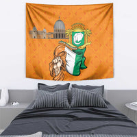 Ivory Coast Independence Day Tapestry Yamoussoukro Coat Of Arms