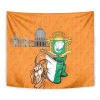 Ivory Coast Independence Day Tapestry Yamoussoukro Coat Of Arms