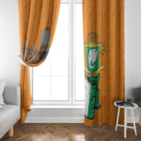 Ivory Coast Independence Day Window Curtain Yamoussoukro Coat Of Arms