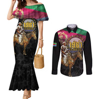 Happy Eritrea Revolution Day Couples Matching Mermaid Dress and Long Sleeve Button Shirt Remember Hamid Idris Awate - Wonder Print Shop