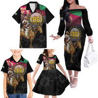 Happy Eritrea Revolution Day Family Matching Off The Shoulder Long Sleeve Dress and Hawaiian Shirt Remember Hamid Idris Awate - Wonder Print Shop