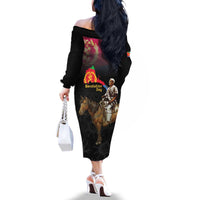 Happy Eritrea Revolution Day Family Matching Off The Shoulder Long Sleeve Dress and Hawaiian Shirt Remember Hamid Idris Awate - Wonder Print Shop