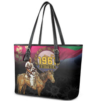 Happy Eritrea Revolution Day Leather Tote Bag Remember Hamid Idris Awate - Wonder Print Shop