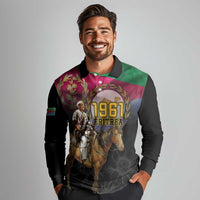 Happy Eritrea Revolution Day Long Sleeve Polo Shirt Remember Hamid Idris Awate - Wonder Print Shop