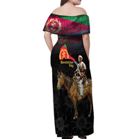 Happy Eritrea Revolution Day Off Shoulder Maxi Dress Remember Hamid Idris Awate - Wonder Print Shop