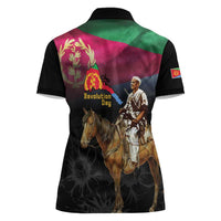 Happy Eritrea Revolution Day Women Polo Shirt Remember Hamid Idris Awate - Wonder Print Shop