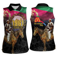 Happy Eritrea Revolution Day Women Sleeveless Polo Shirt Remember Hamid Idris Awate - Wonder Print Shop