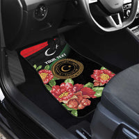 Libya Revolution Day Car Mats Libyan Map With Pomegranate Blossom - Wonder Print Shop