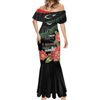 Personalized Libya Revolution Day Mermaid Dress Libyan Map With Pomegranate Blossom - Wonder Print Shop