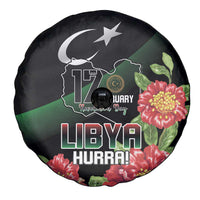 Libya Revolution Day Spare Tire Cover Libyan Map With Pomegranate Blossom - Wonder Print Shop