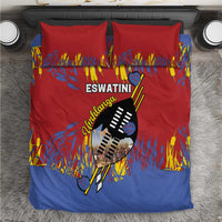 Eswatini Umhlanga Bedding Set Nguni Shield With Reed - Wonder Print Shop