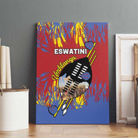 Eswatini Umhlanga Canvas Wall Art Nguni Shield With Reed - Wonder Print Shop