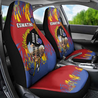 Eswatini Umhlanga Car Seat Cover Nguni Shield With Reed - Wonder Print Shop