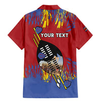 Personalized Eswatini Umhlanga Family Matching Mermaid Dress and Hawaiian Shirt Nguni Shield With Reed - Wonder Print Shop