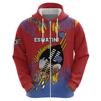 Personalized Eswatini Umhlanga Hoodie Nguni Shield With Reed - Wonder Print Shop