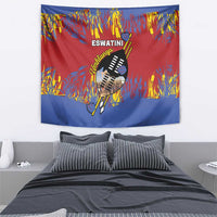 Eswatini Umhlanga Tapestry Nguni Shield With Reed - Wonder Print Shop