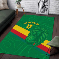 Custom Cameroon Basketball Area Rug Go Champions Indomitable Lions - Wonder Print Shop