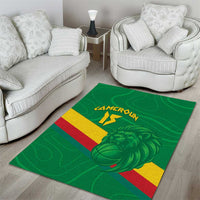 Custom Cameroon Basketball Area Rug Go Champions Indomitable Lions - Wonder Print Shop