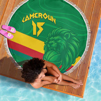 Custom Cameroon Basketball Beach Blanket Go Champions Indomitable Lions - Wonder Print Shop