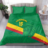 Custom Cameroon Basketball Bedding Set Go Champions Indomitable Lions - Wonder Print Shop