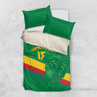 Custom Cameroon Basketball Bedding Set Go Champions Indomitable Lions - Wonder Print Shop