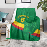 Custom Cameroon Basketball Blanket Go Champions Indomitable Lions - Wonder Print Shop