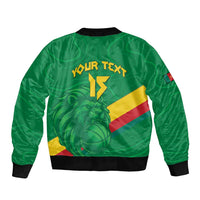 Custom Cameroon Basketball Bomber Jacket Go Champions Indomitable Lions - Wonder Print Shop