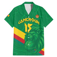 Custom Cameroon Basketball Family Matching Mermaid Dress and Hawaiian Shirt Go Champions Indomitable Lions - Wonder Print Shop