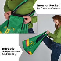 Custom Cameroon Basketball Grocery Bag Go Champions Indomitable Lions - Wonder Print Shop