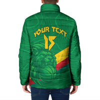Custom Cameroon Basketball Padded Jacket Go Champions Indomitable Lions - Wonder Print Shop