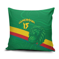 Custom Cameroon Basketball Pillow Cover Go Champions Indomitable Lions - Wonder Print Shop