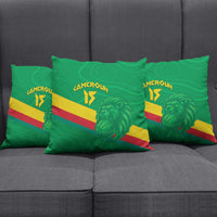 Custom Cameroon Basketball Pillow Cover Go Champions Indomitable Lions - Wonder Print Shop