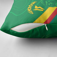 Custom Cameroon Basketball Pillow Cover Go Champions Indomitable Lions - Wonder Print Shop