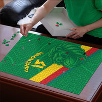 Custom Cameroon Basketball Puzzle Go Champions Indomitable Lions - Wonder Print Shop