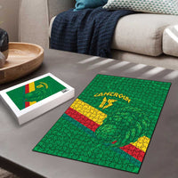 Custom Cameroon Basketball Puzzle Go Champions Indomitable Lions - Wonder Print Shop