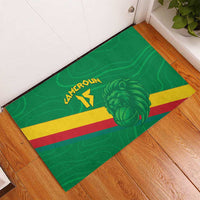 Custom Cameroon Basketball Rubber Doormat Go Champions Indomitable Lions - Wonder Print Shop