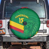 Custom Cameroon Basketball Spare Tire Cover Go Champions Indomitable Lions - Wonder Print Shop