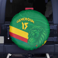 Custom Cameroon Basketball Spare Tire Cover Go Champions Indomitable Lions - Wonder Print Shop