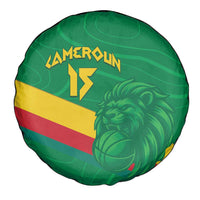 Custom Cameroon Basketball Spare Tire Cover Go Champions Indomitable Lions - Wonder Print Shop