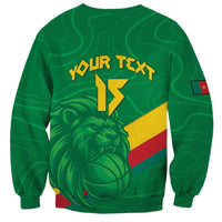 Custom Cameroon Basketball Sweatshirt Go Champions Indomitable Lions - Wonder Print Shop
